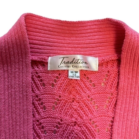 Vintage Pink Knit Bolero Shrug - Size Medium - Picture 3 of 5